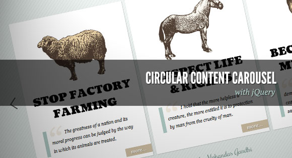 Circular Content Carousel with jQuery