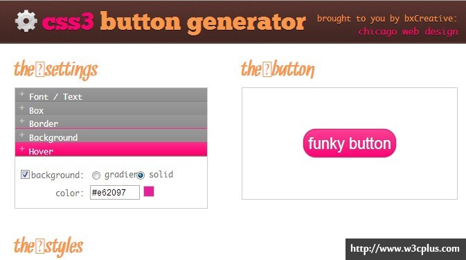 CSS3 Button Generator