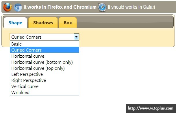 CSS3 Drop Shadows