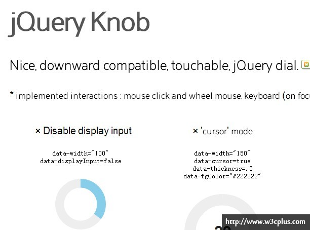 jQuery Knob