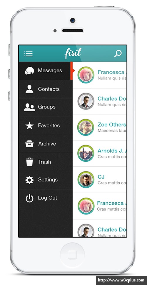 Live Messages App UI/UX