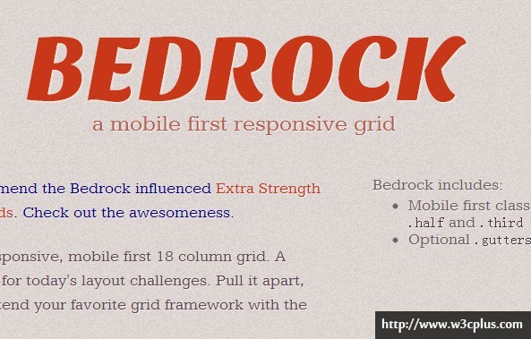 Bedrock Responsive Grid