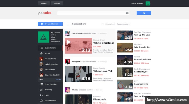 Youtube - Web Redesign Concept